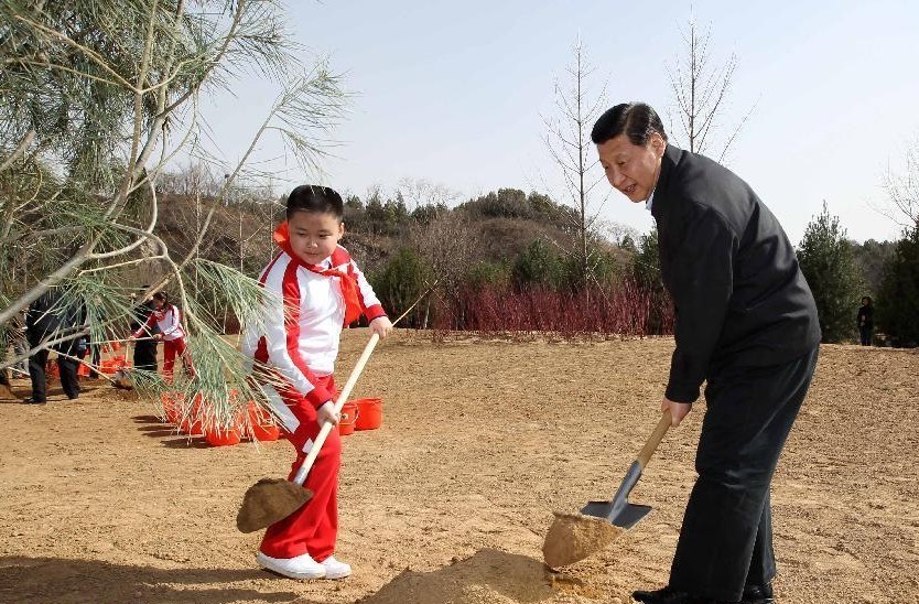 習近平 義務植樹 永定河 園博會