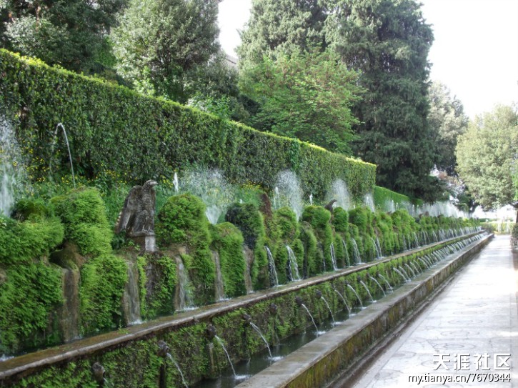 埃斯特莊園 噴泉 百泉宮 圣杯噴泉 園林設(shè)計
