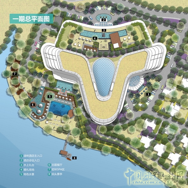 希爾頓 逸林酒店 景觀設計 何小強 中國風景園林網(wǎng)