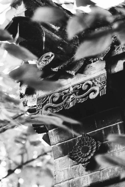 花莊村古宅上精美的磚雕