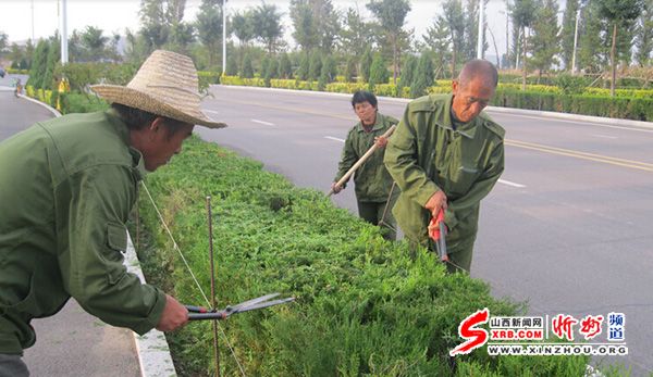 河曲園林建設者國慶堅守一線做奉獻