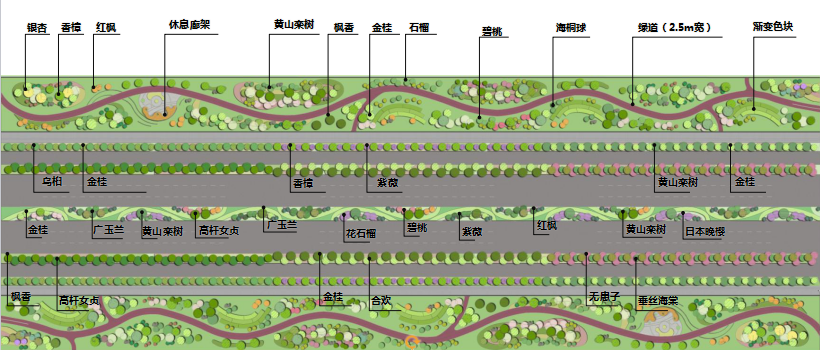 2016園冶杯專業(yè)獎(jiǎng)參賽項(xiàng)目: 懷遠(yuǎn)縣S307道路園林景觀工程設(shè)計(jì)