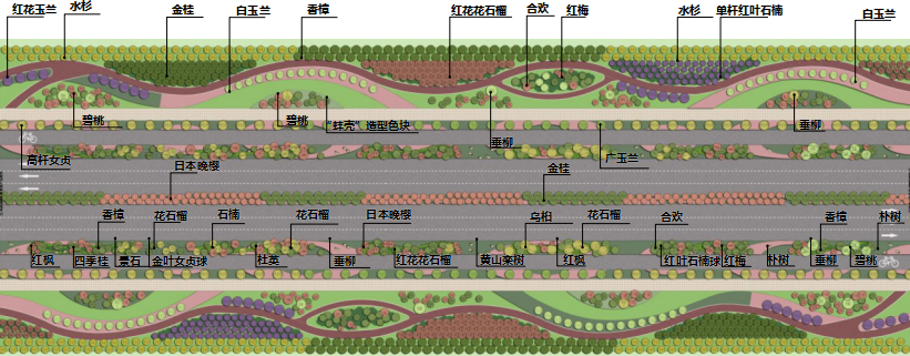 2016園冶杯專業(yè)獎參賽項目: 懷遠縣S307道路園林景觀工程設(shè)計