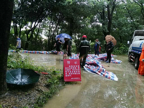 湖南岳陽市風(fēng)景園林局應(yīng)對特大暴雨災(zāi)情