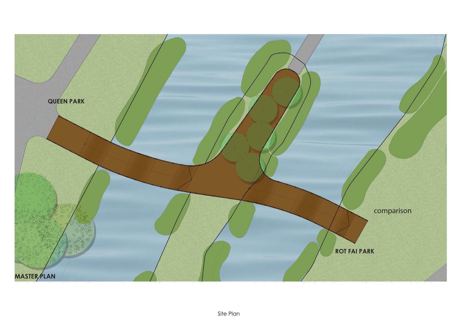 連接城市空間的和諧形式——“飛虹橋”景觀設計方案
